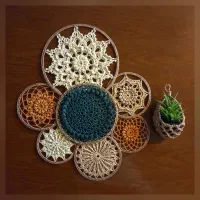دیوارکوب 8 تکه دستبافت