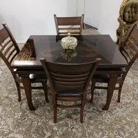 میز غذاخوری با ۴صندلی(مدل لهستانی) درحدنو