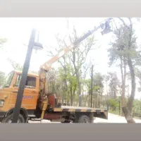 جرثقیل خاور(به جهت کار)همراه سبد بالابر نفر