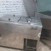 فروش. یخچال  فریزر صندوقی استیل
