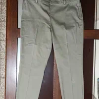 شلوار شیک ومجلسی زنانه کتانی زیتونی اصل