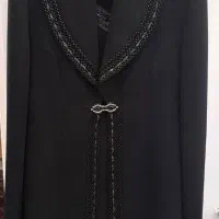 مانتو شلوار مشکی مجلسی