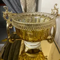 میوه خوره عتیقه دوره بنز پایه برنزوسنگ مرمر