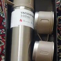 فلاسک با سه عدد فنجان با جعبه