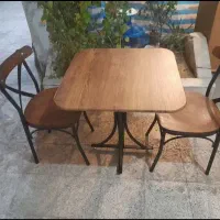 فروش صندلی و میز چوبی آهنی قیمت کارخانه