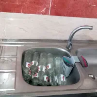 سینک دو لگنه و تک لگنه همراه با ابچکان و شیر اب