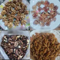 فروش مغز گردوی معمولی و فسنجانی و کشمش