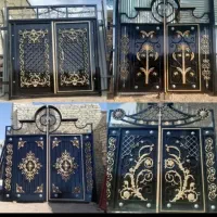 باغی اهنی درب مدرن و کلاسیک حیاط و کیتکتی