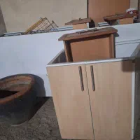 کابینت بدنه فلز و در ام دی اف