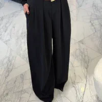 شلوار مورگان ریزشی همراه با کمربند