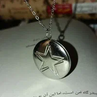 گردنبند لاکت ستاره‌ای استیل