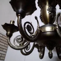 لوستر برنجی ۸ شاخه در ح