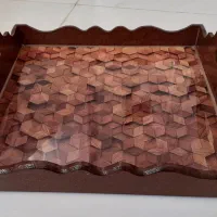 سینی چوبی پذیرایی رزین