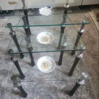 میزعسلی شیشه ای