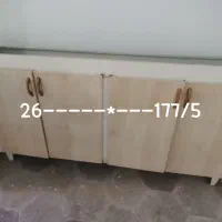 فروش یک دست  کابینت فلزی وسنگ اپن وسینک