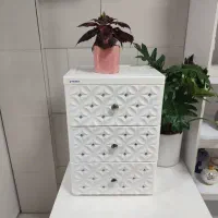 فایل کشویی دراور ۳ طبقه اسکای تسا نگین دار XL