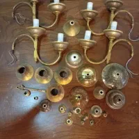 بدنه لوستر آویز برنجی