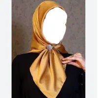 روسری ساتن طلائی ۱۲۰