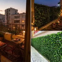فنس برگ ریحون پوشش تراس ضد دید