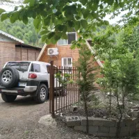 اجاره کلبه چوبی سوئیسی فوق جنگلی جاده ییلاق