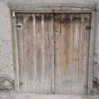 درب چوبی باغ