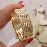 النگوی رنگ ثابت طلا روس ۶ عدد