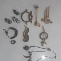 دستبند چوب رزین گیس بند انگشتر رزینی