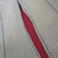 شلوار شافل بگ آبی یخی
