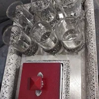 دودست سرویس چای خوری سیلور پیوتر