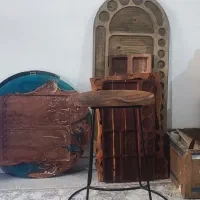 صندلی کانتر چوب گردو