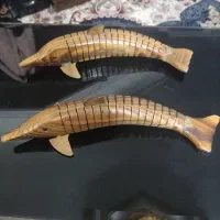 ماهی چوبی تزیینی کار دست