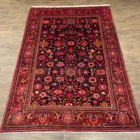 فرش ۶ متری ننج ملایر رنگ گیاهی