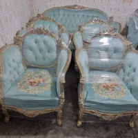 مبل ۷نفره با نهارخوری ۸نفره با میز عسلی
