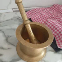 هاونگ برنجی قدیمی وسرب خالص