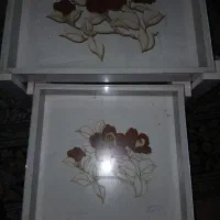 میز عسلی و جا کفشی و آینه شمع دان