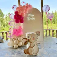 (اقتصادی) بادکنک آرایی گل آرایی تم تولد افتتاحیه