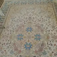 فرش گل افشان ابریشمی