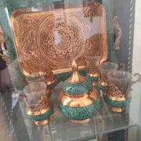 سینی و گالش و قندان فیروزه کوبی