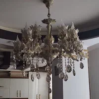 2عدد لوستر 5 شاخه 10 شعلەی برنزی