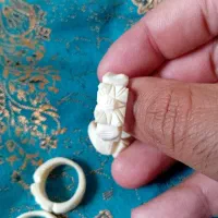 انگشتر  دست ساز . کامل  استخونی