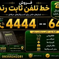 فروش خط تلفن رند و خاص در محدوده جنت آباد و پونک