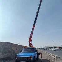 جرثقیل نیسان۲تن دکل دار ۱۱متری نیسان جرثقیل سبددار