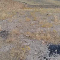 زمین بر جاده اصلی کنار پمپ بنزین روستای بیر گراب