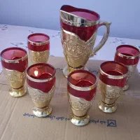 تابلو فرش و پارچ و لیوان