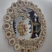 آینه با طرح چوب