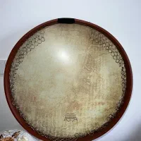 فروش دف چرم نو با کتاب