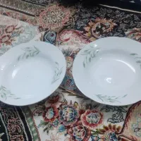 بشقاب چینی گل گندمی ۷۰ساله عتیقه و نو