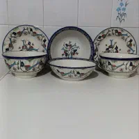 کاسه چینی میبد مرواریدطرح مرغی