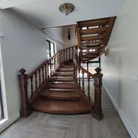 کاور پله، باکس چوبی پله، نرده چوبی