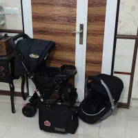 سرویس کالسکه چیکو مشکی نو و آکبند